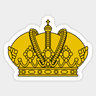 Imperial crown (gold) Sticker